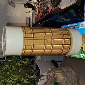 Vintage Aladdin Best Buy Thermos Brown Plaid Wide Mouth Quart WM4060